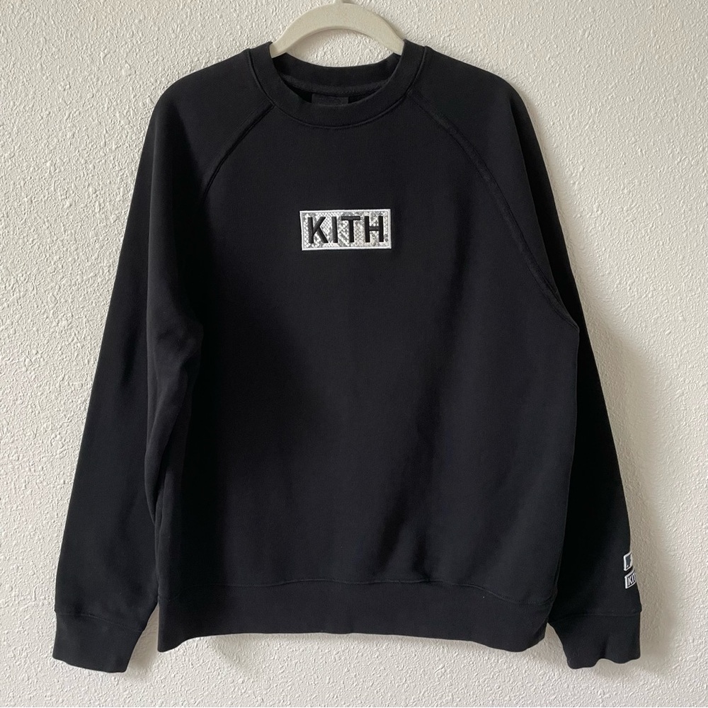 Kith for MLB Los Angeles Dodgers Arched Crewneck Size Small Varsity Sports Retro - Picture 2 of 9